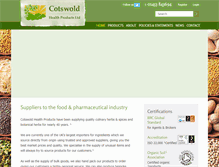 Tablet Screenshot of cotswoldingredients.co.uk